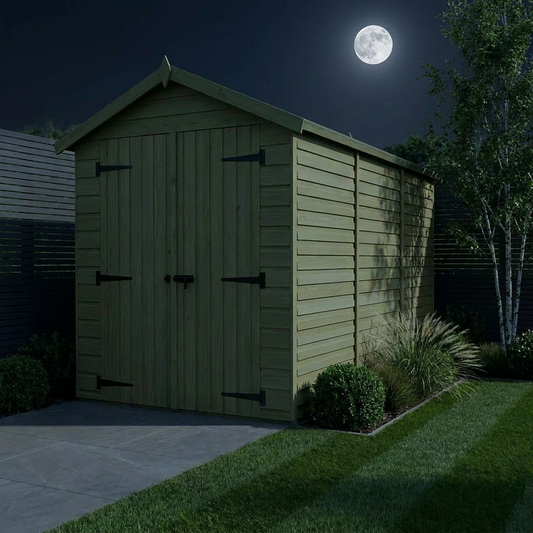 4 x 12 Apex Shed (Double Door, No Windows) - view 2