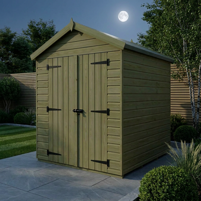 7 x 7 Apex Shed (Double Door, No Windows) - view 2