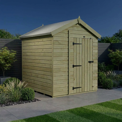 4 x 6 Apex Shed (Single Door, No Windows) - view 2
