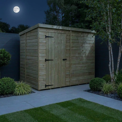 8 x 5 Pent Shed (Single Door, No Windows) - view 3