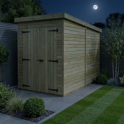 4 x 8 Pent Shed (Double Door, No Windows) - view 3