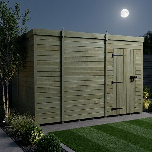 9 x 6 Pent Shed (Single Door, No Windows) - Pent Shed