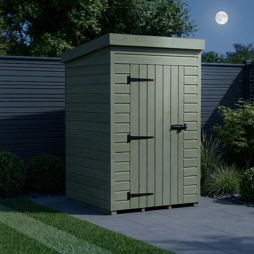 4 x 4 Pent Shed (Single Door, No Windows) - view 2