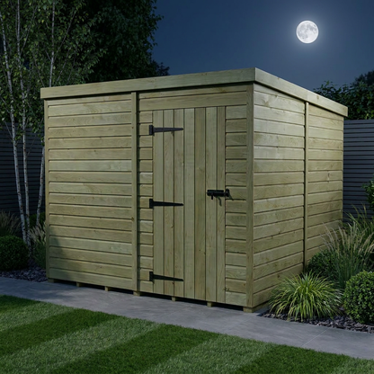 7 x 8 Pent Shed (Single Door, No Windows) - Pent Shed