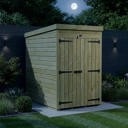 4 x 6 Pent Shed (Double Door, No Windows) - Pent Shed