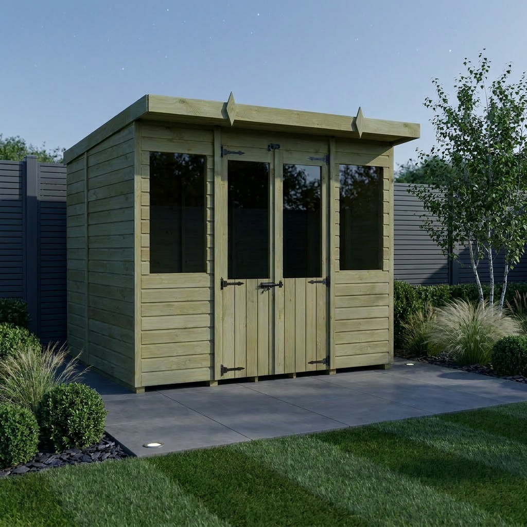 8 x 5 Pent Summer House - Pent Summer House