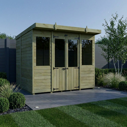 8 x 5 Pent Summer House - Pent Summer House