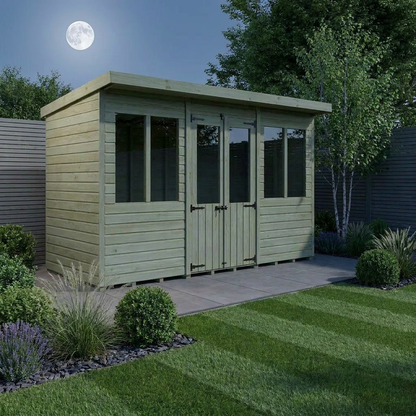 12 x 4 Pent Summer House - Pent Summer House