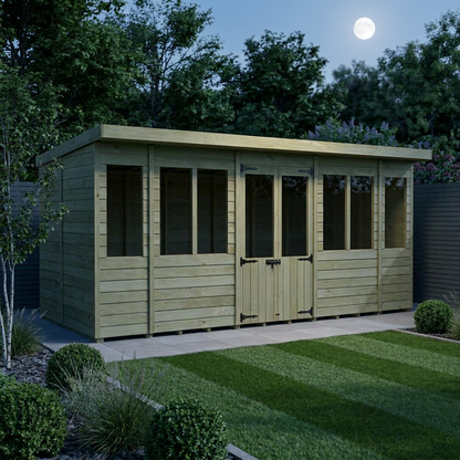 16 x 5 Pent Summer House - Pent Summer House
