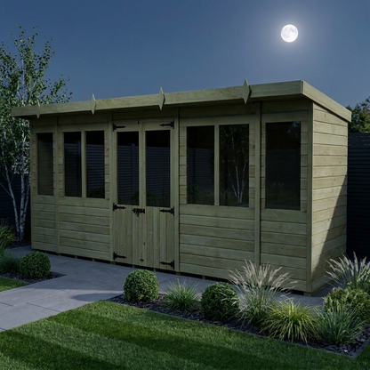 16 x 4 Pent Summer House - Pent Summer House