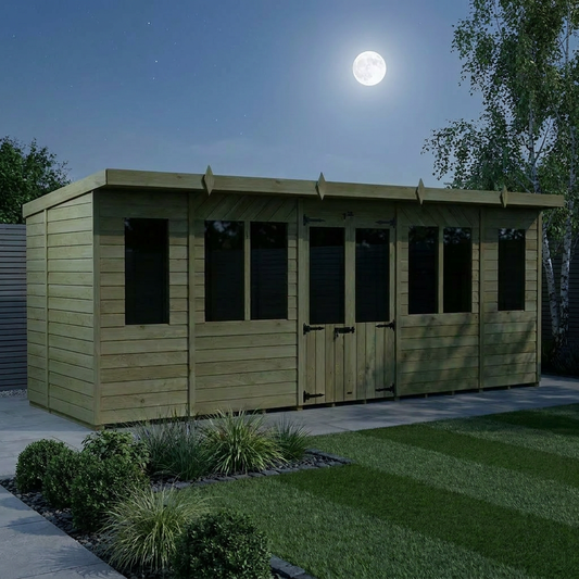 18 x 5 Pent Summer House - Pent Summer House
