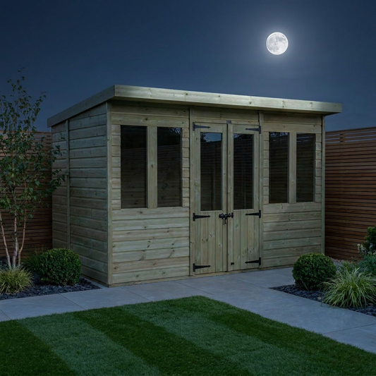 12 x 6 Pent Summer House - Pent Summer House