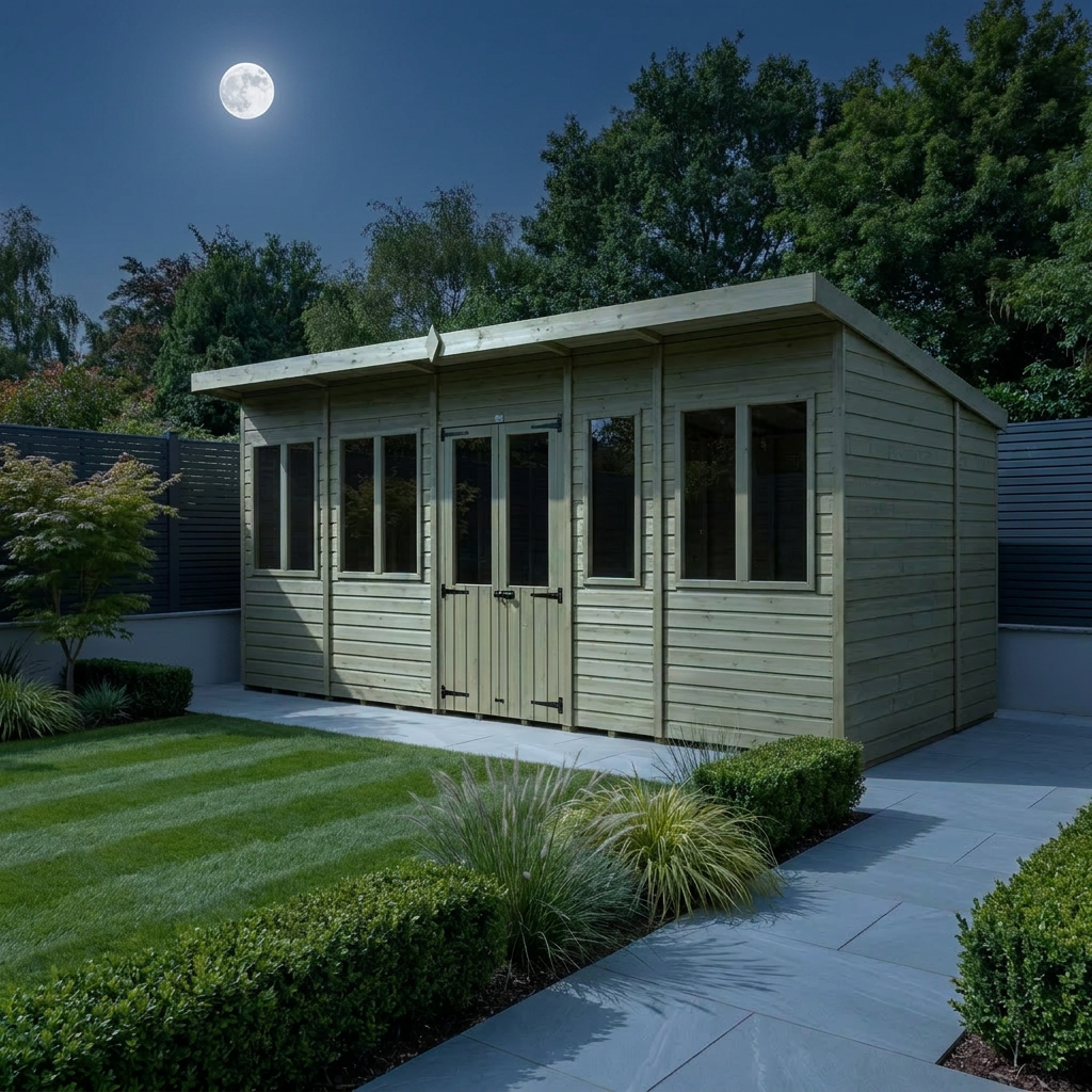 20 x 7 Pent Summer House - Pent Summer House