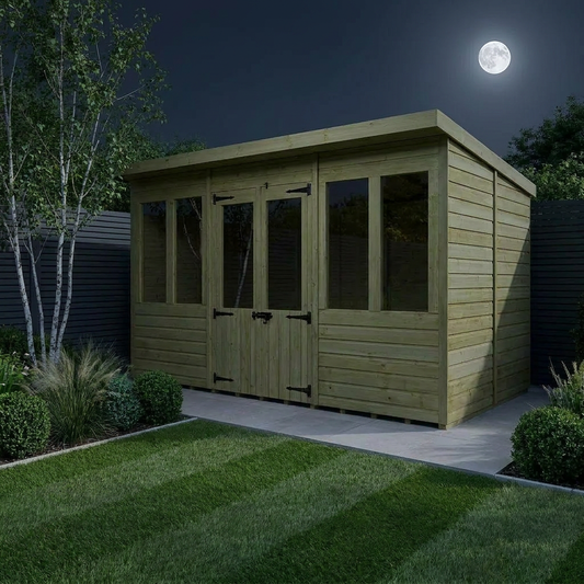 16 x 8 Pent Summer House - Pent Summer House