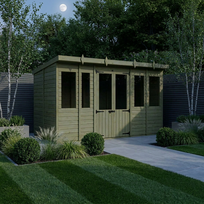 14 x 7 Pent Summer House - Pent Summer House