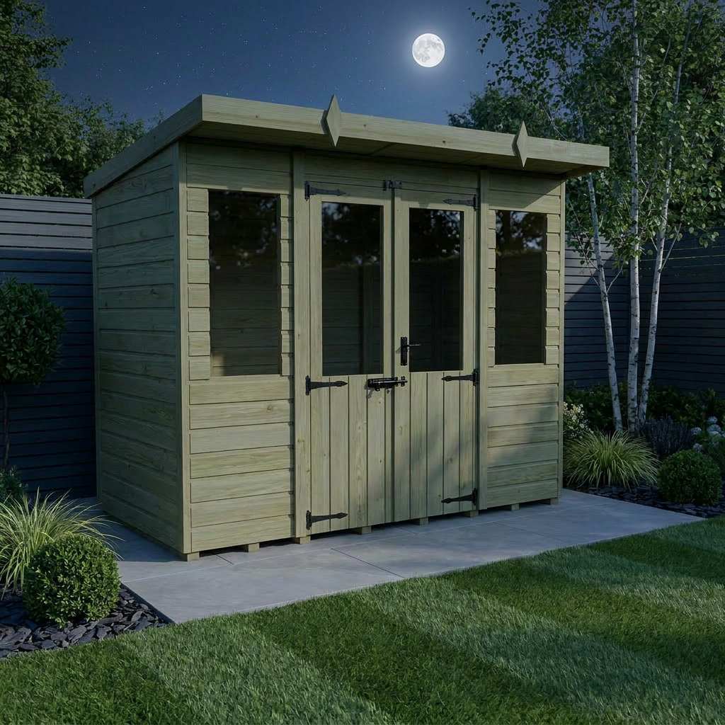 8 x 4 Pent Summer House - Pent Summer House