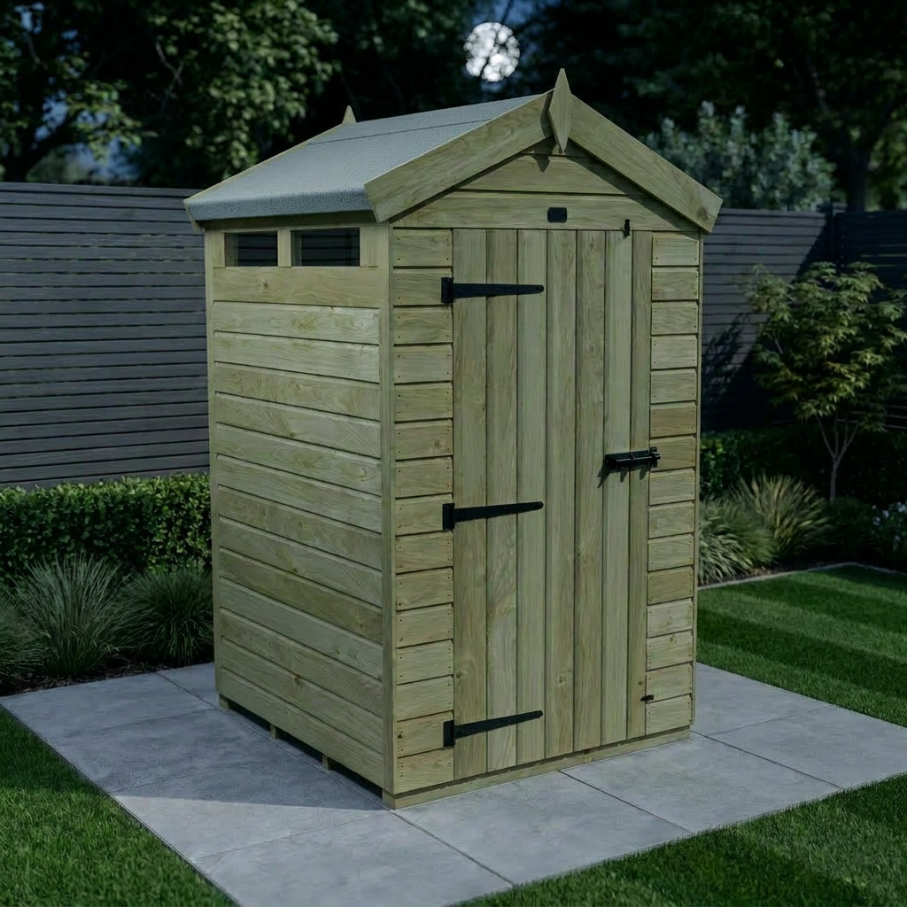 4 x 4  Apex Security Shed - Security Apex Shed