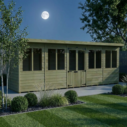 20 x 8 Pent Summer House - Pent Summer House