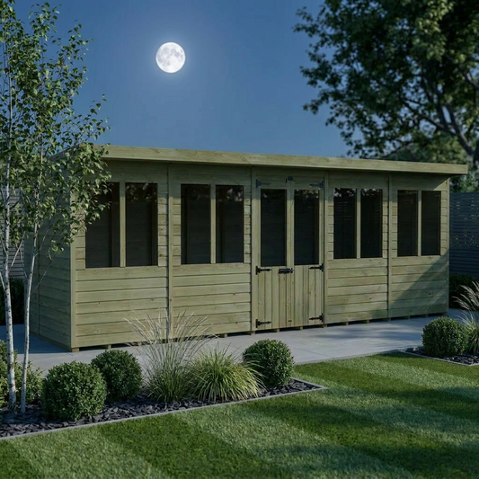20 x 8 Pent Summer House - Pent Summer House