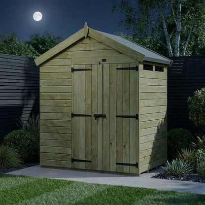 4 x 7  Apex Security Shed - Security Apex Shed
