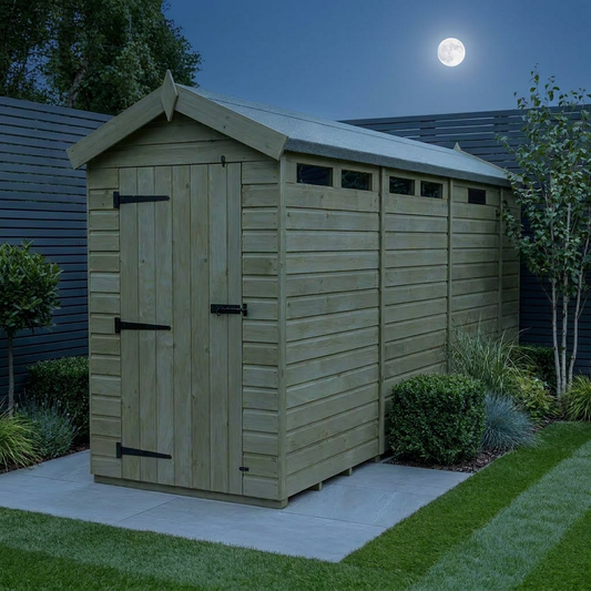 4 x 13  Apex Security Shed - Security Apex Shed