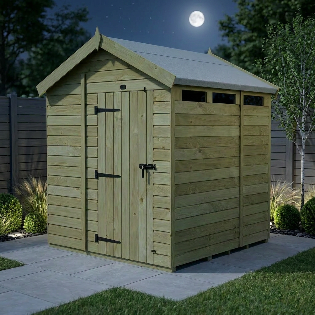 6 x 6 Apex Security Shed - Security Apex Shed