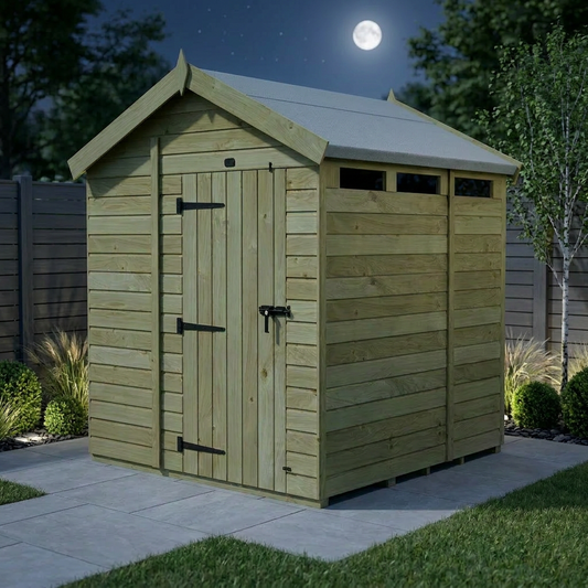 6 x 6 Apex Security Shed - Security Apex Shed