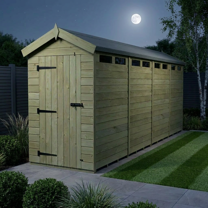 4 x 18  Apex Security Shed - Security Apex Shed