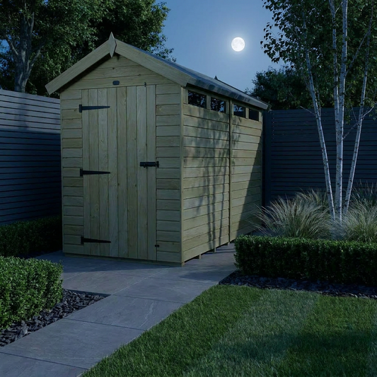 4 x 14  Apex Security Shed - Security Apex Shed