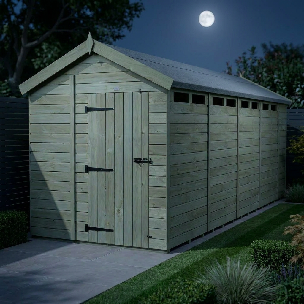 7 x 18 Apex Security Shed - Security Apex Shed