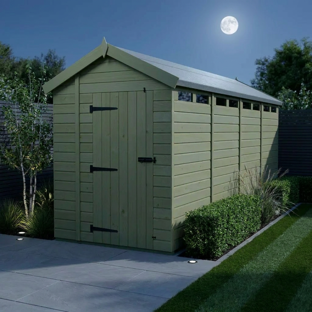 7 x 19 Apex Security Shed - Security Apex Shed