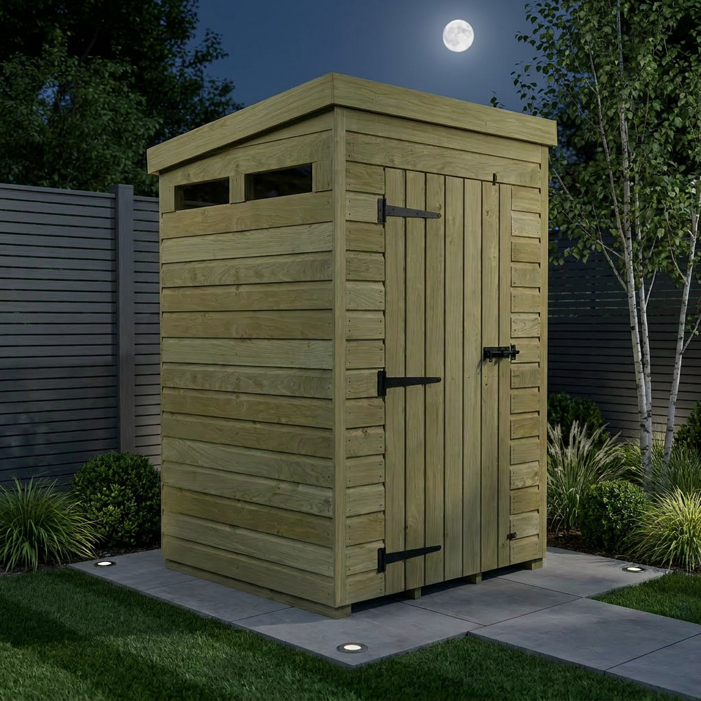 4 x 4 Security Pent Shed - Security Pent Shed