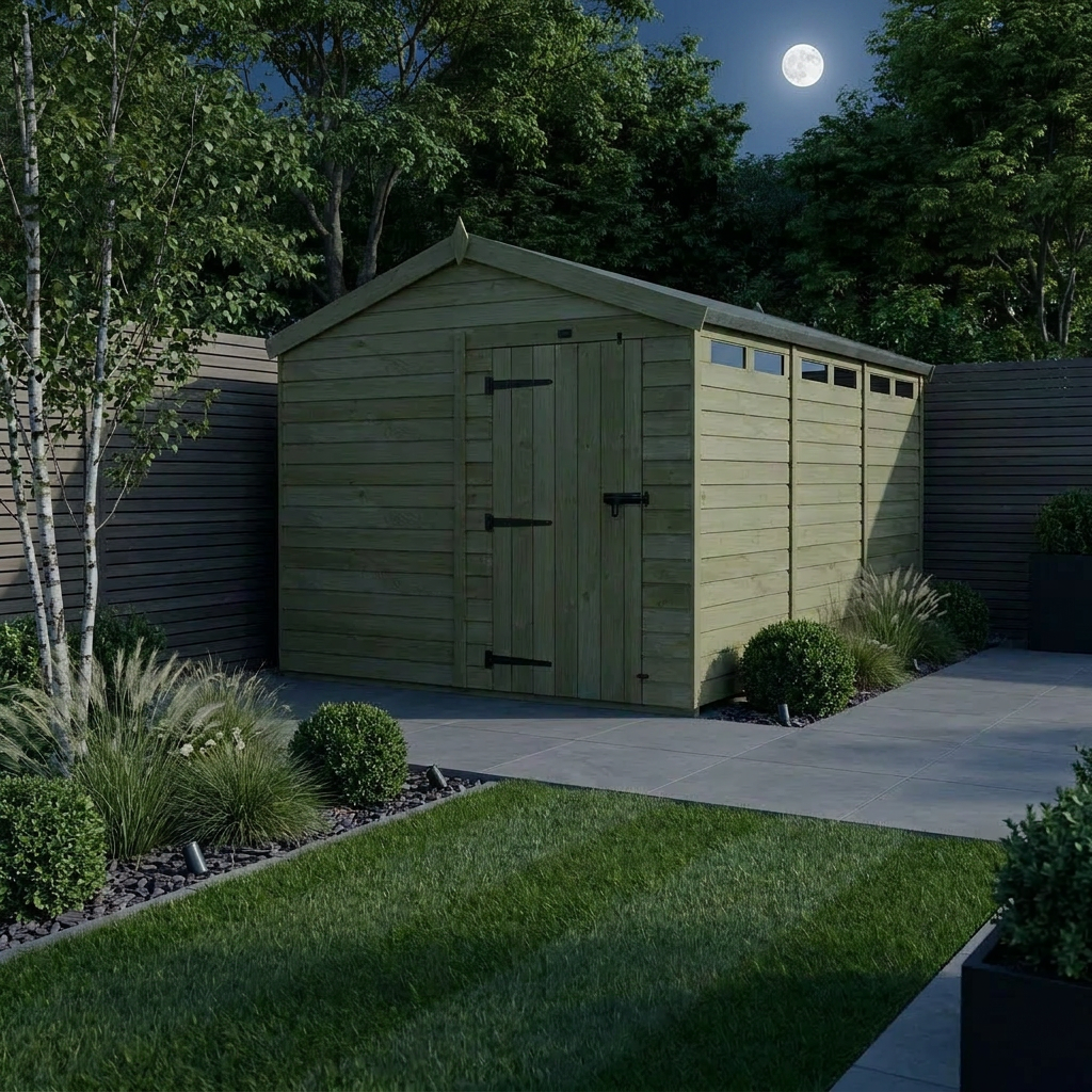8 x 19 Apex Security Shed - Security Apex Shed