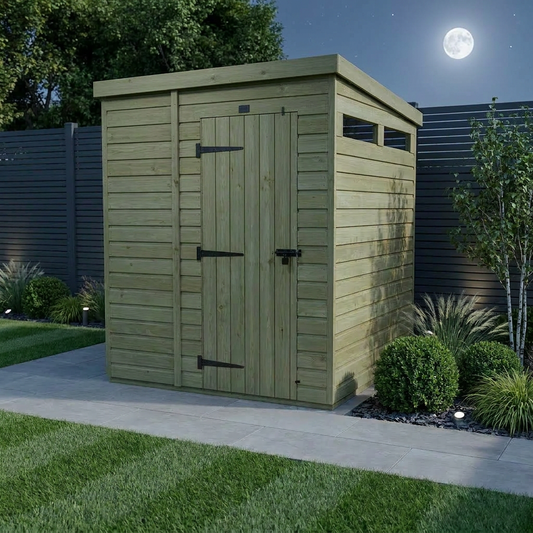 7 x 4 Security Pent Shed - Security Pent Shed