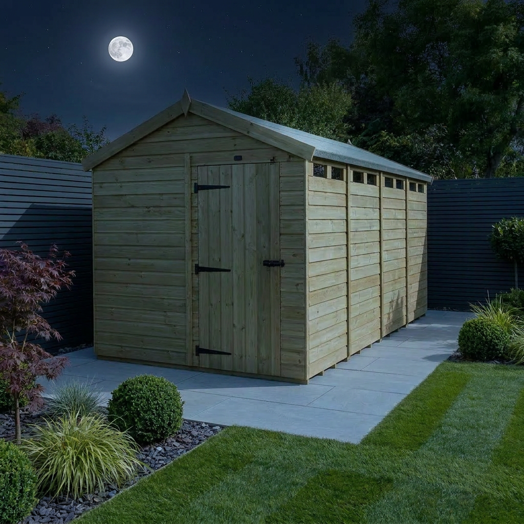 8 x 17  Apex Security Shed - Security Apex Shed