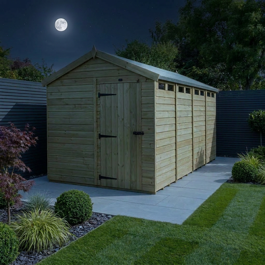 8 x 17  Apex Security Shed - Security Apex Shed