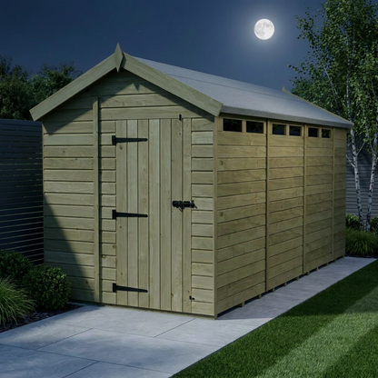 7 x 15 Apex Security Shed - Security Apex Shed