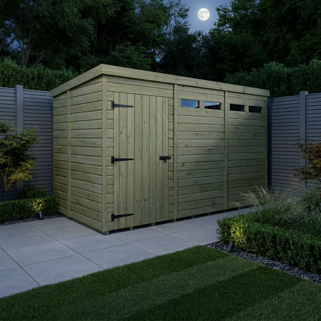 12 x 5 Security Pent Shed - Security Pent Shed