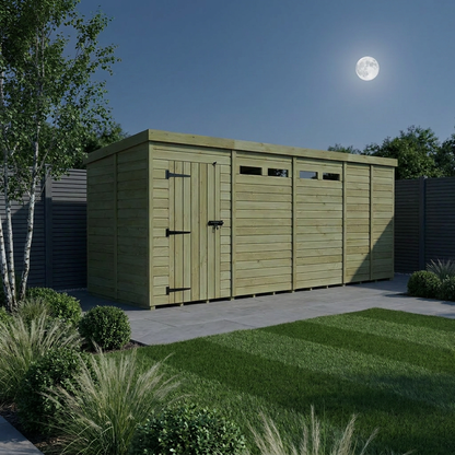 17 x 5 Security Pent Shed - view 2
