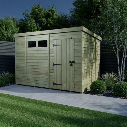 11 x 6  Security Pent Shed - Security Pent Shed
