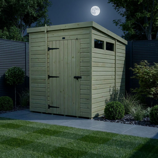 5 x 6  Security Pent Shed - Security Pent Shed
