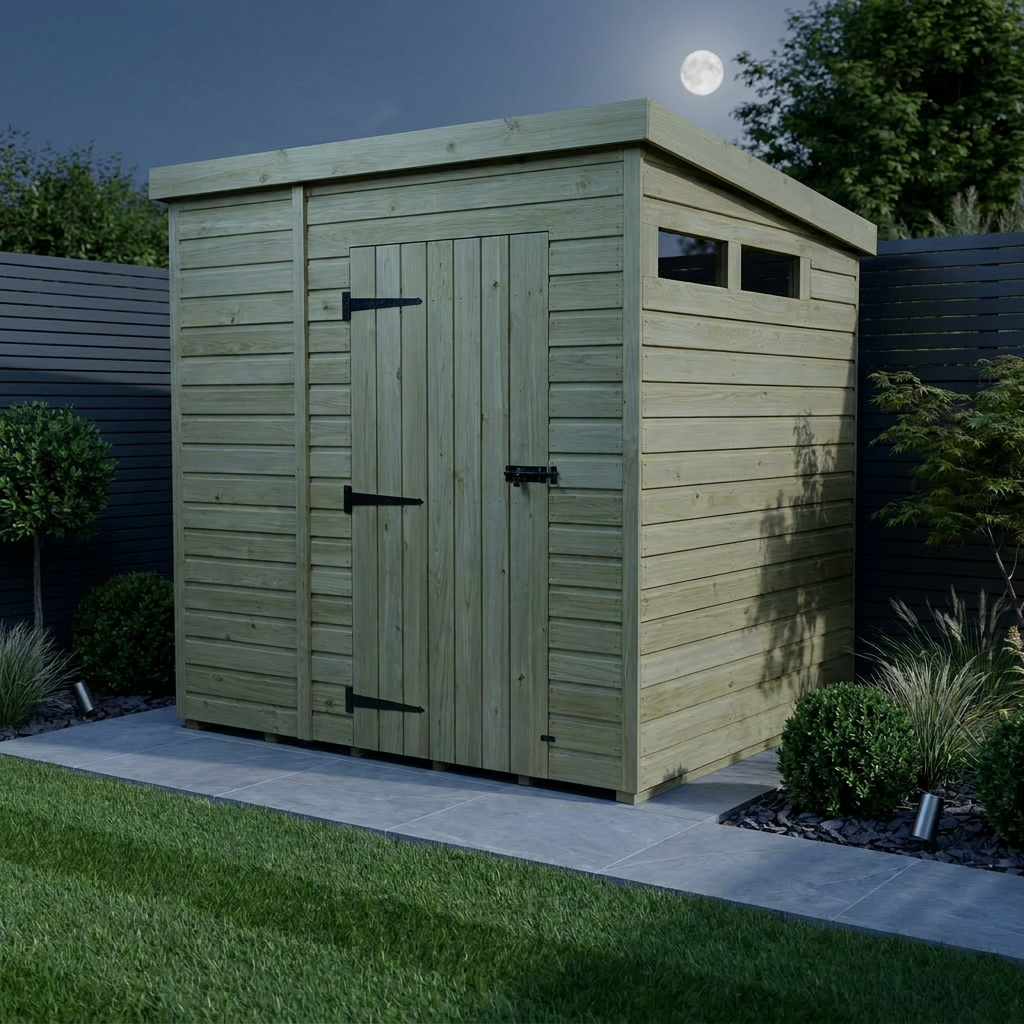 6 x 7 Security Pent Shed - view 2