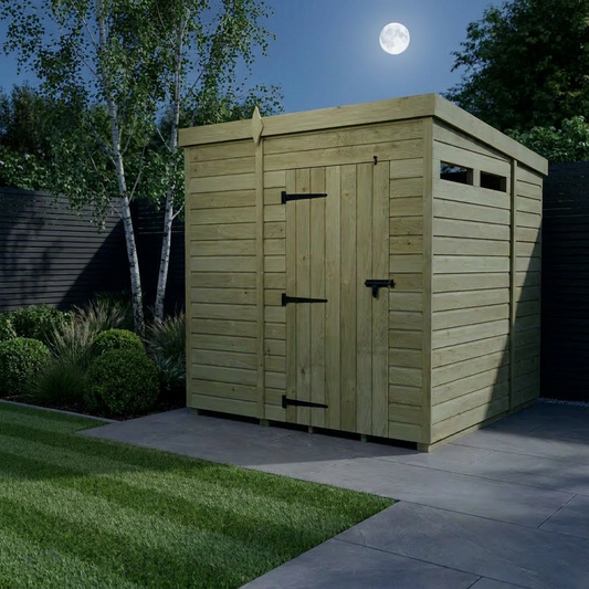 7 x 7 Security Pent Shed - Security Pent Shed