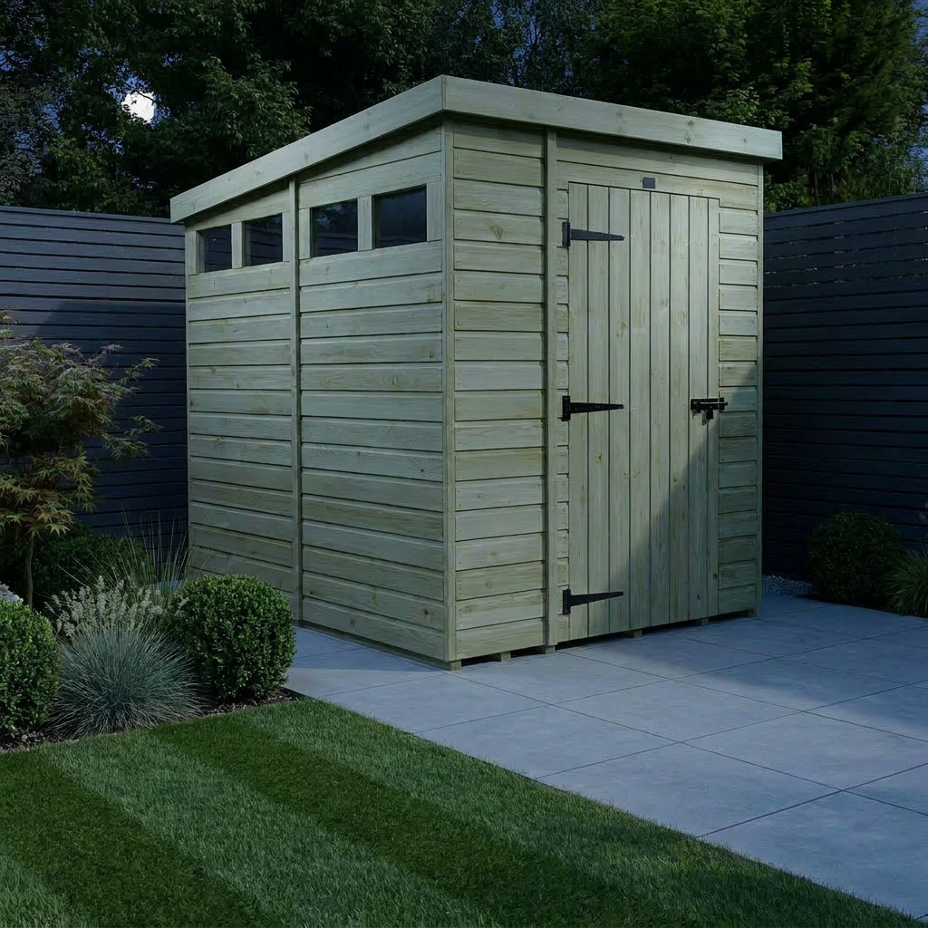 6 x 8 Security Pent Shed - Security Pent Shed