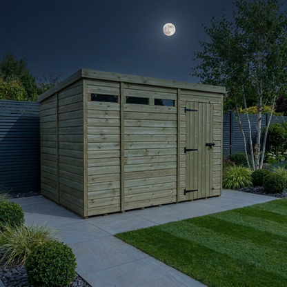 11 x 7 Security Pent Shed - Security Pent Shed