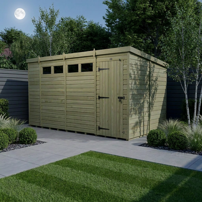 14 x 8 Security Pent Shed - Security Pent Shed