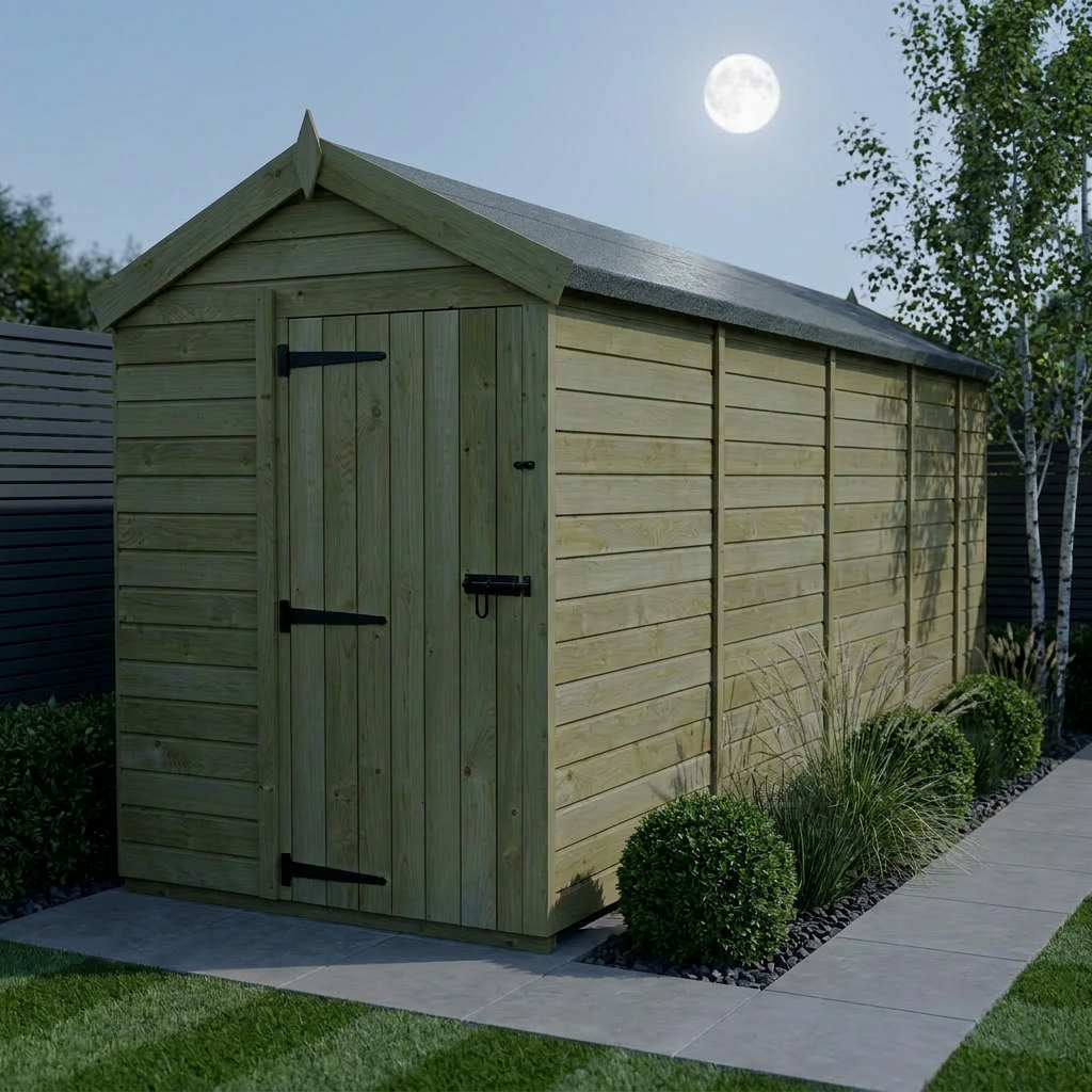 5 x 17 Apex Shed (Single Door, No Windows) - Apex Shed