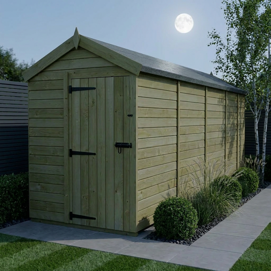 5 x 17 Apex Shed (Single Door, No Windows) - Apex Shed