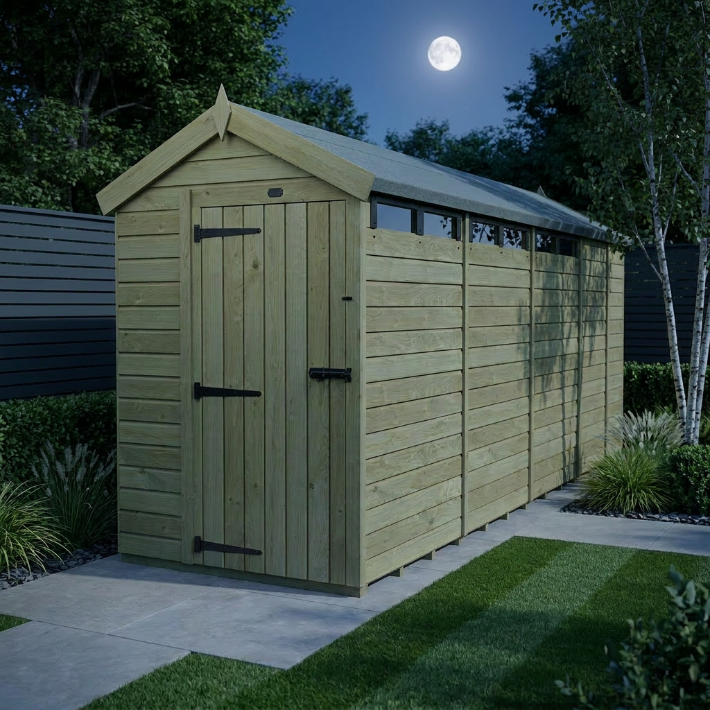 5 x 17 Apex Security Shed - Security Apex Shed