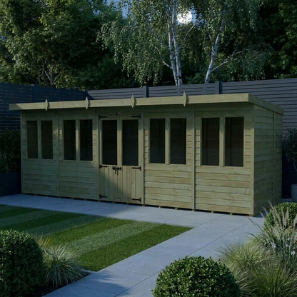 20 x 6 Pent Summer House - Pent Summer House